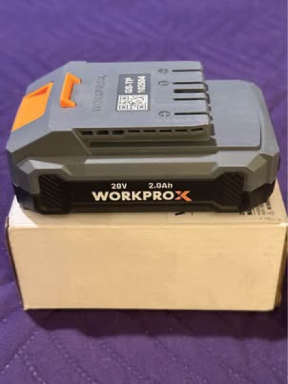 20V 2.0Ah Gray Rechargeable Power Tool Battery